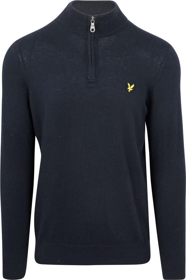 Lyle & Scott Sweaters Lyle & Scott Lyle Scott Half Zip Pullover Merinowol Navy