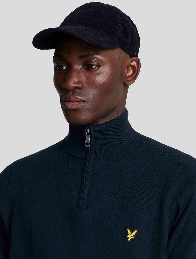 Lyle & Scott Sweaters Lyle & Scott Lyle Scott Half Zip Pullover Merinowol Navy - Foto 3