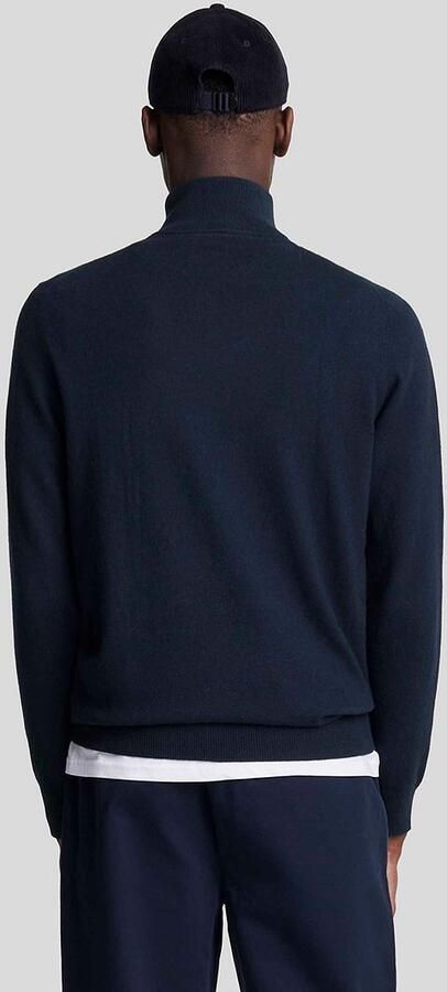 Lyle & Scott Sweaters Lyle & Scott Lyle Scott Half Zip Pullover Merinowol Navy - Foto 5