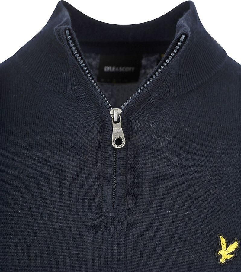 Lyle & Scott Sweaters Lyle & Scott Lyle Scott Half Zip Pullover Merinowol Navy - Foto 2