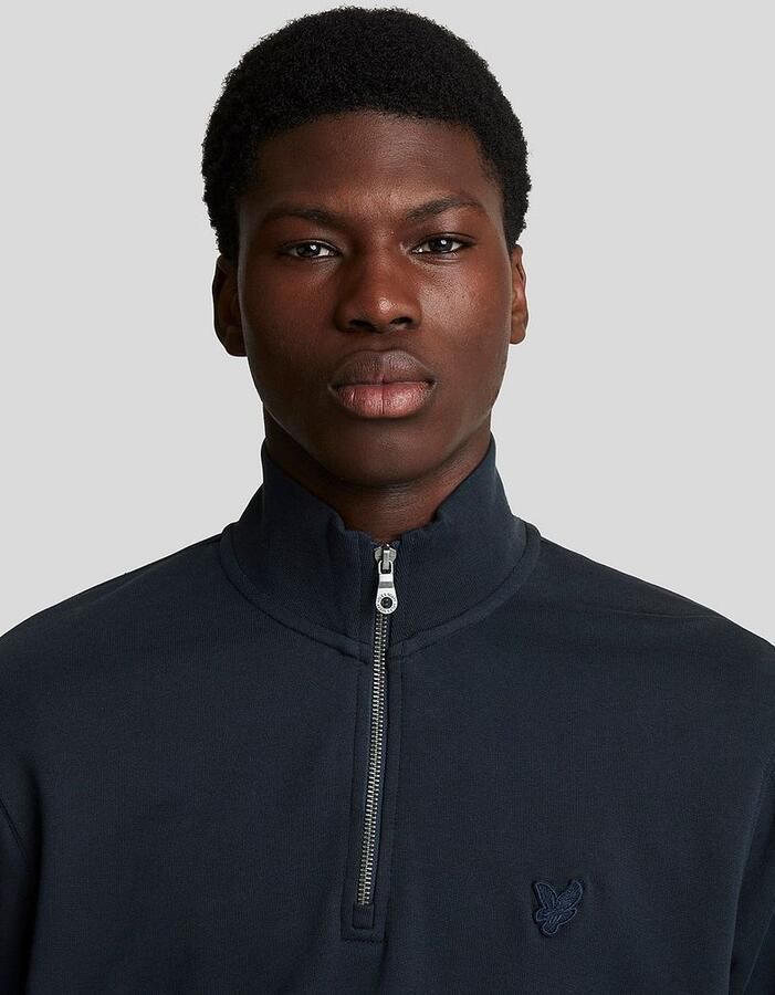 Lyle and Scott Lyle & Scott Half Zip Pullover Tonal Navy - Foto 3