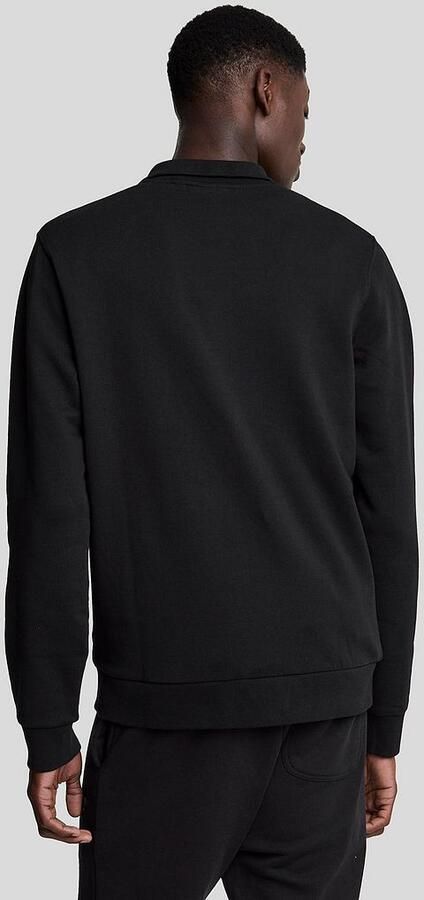Lyle and Scott Lyle & Scott Half Zip Pullover Tonal Zwart - Foto 5