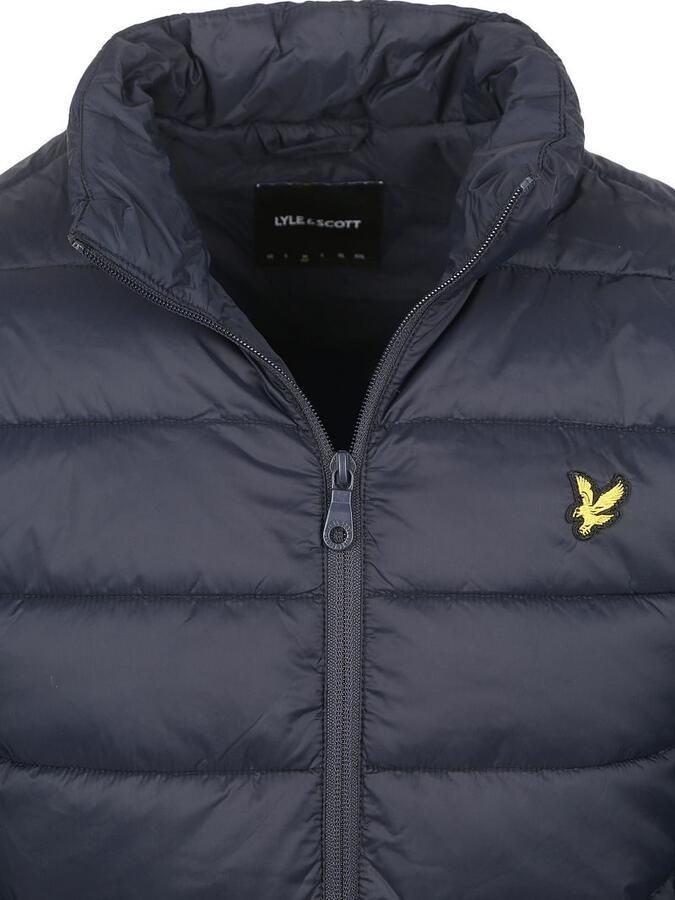 Lyle & Scott Gewatteerde jas met opstaande kraag Blue Heren - Foto 2