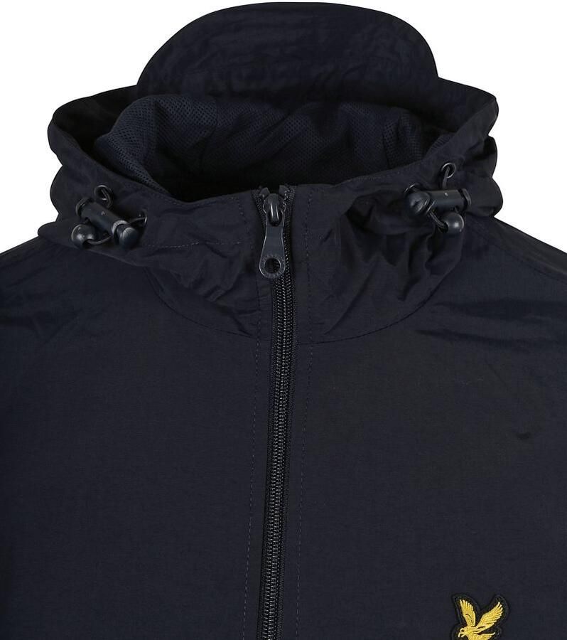 Lyle & Scott Veelzijdige Hoodie Jas van Lichtgewicht Nylonmix Blue Heren
