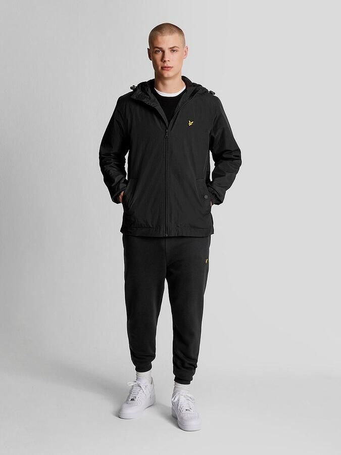 Lyle & Scott Zwarte Windbreaker Jas met Golden Eagle Logo Black Heren - Foto 7