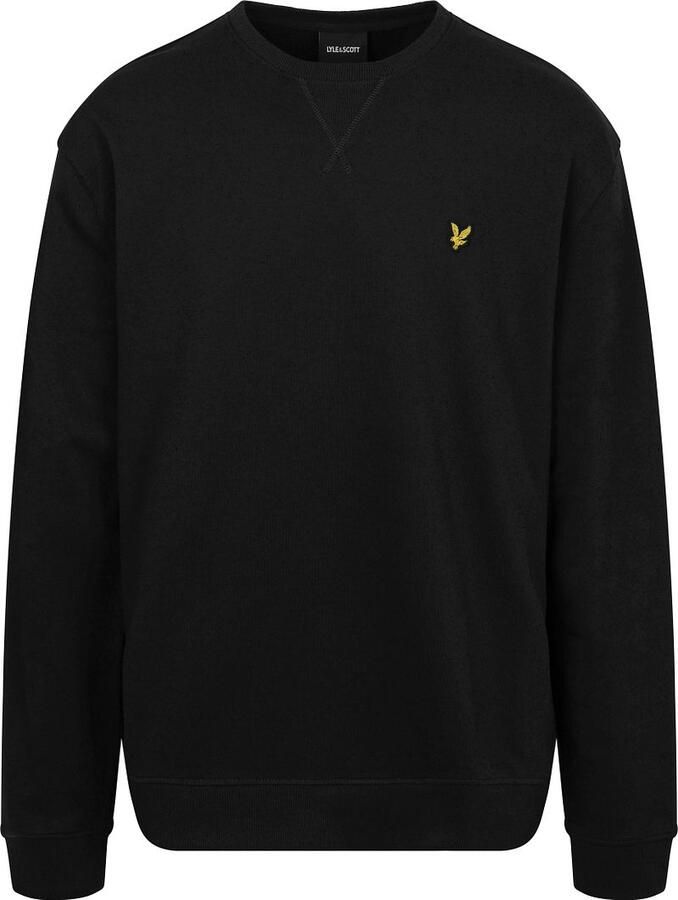 Lyle and Scott Lyle & Scott Plussize Sweater Zwart