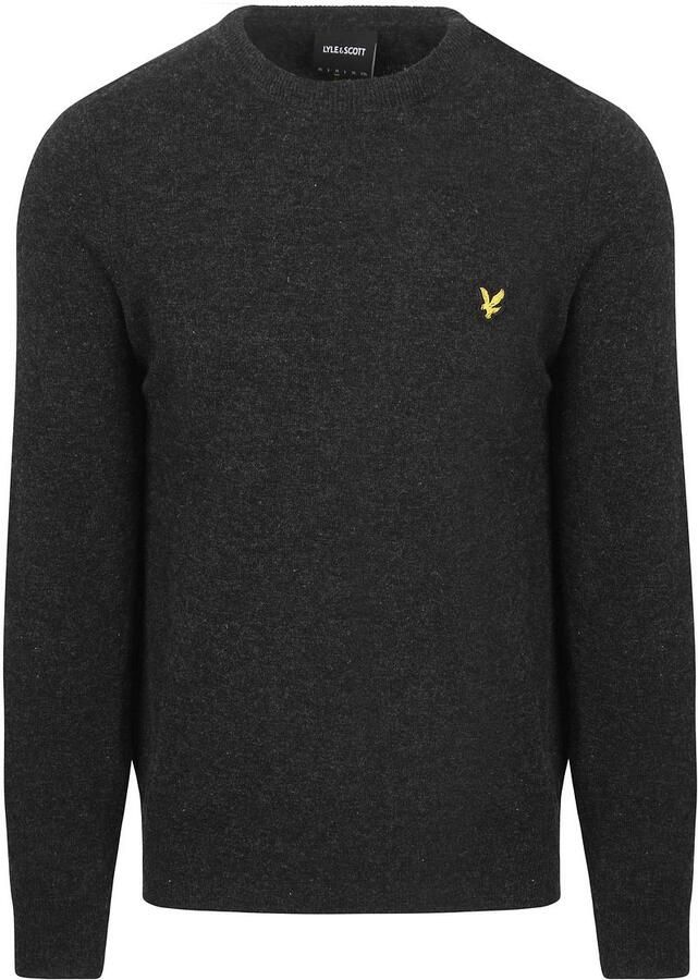 Lyle and Scott Lyle & Scott Pullover Lamswol Zwart