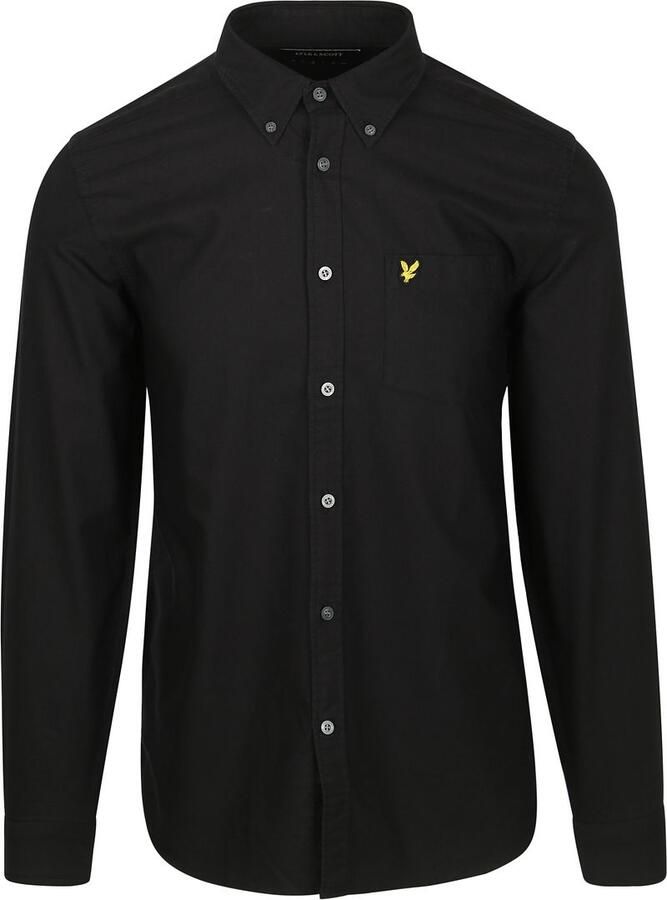 Lyle and Scott Lyle & Scott Shirt Plain Oxford Black