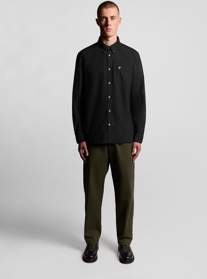 Lyle and Scott Lyle & Scott Shirt Plain Oxford Black - Foto 4