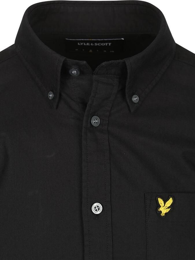 Lyle and Scott Lyle & Scott Shirt Plain Oxford Black - Foto 3