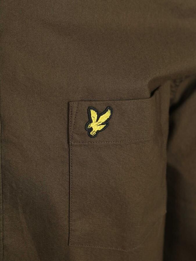 LYLE & SCOTT Heren Overhemden Plain Oxford Shirt Groen - Foto 6