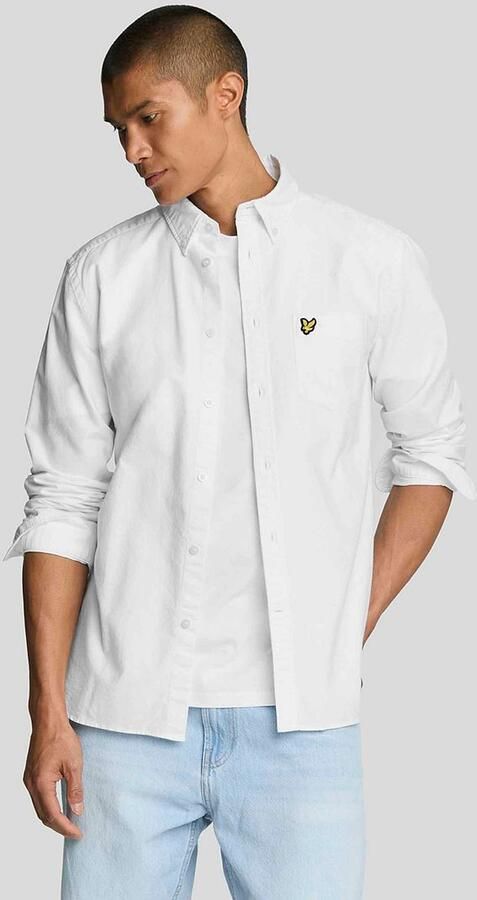 Lyle and Scott Lyle & Scott Shirt Plain Oxford White - Foto 5
