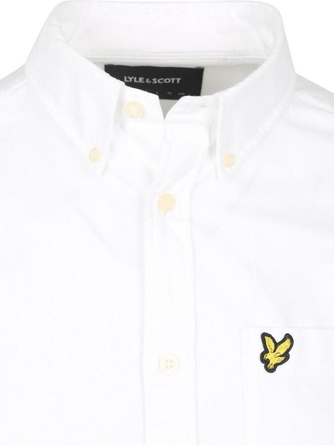 Lyle and Scott Lyle & Scott Shirt Plain Oxford White - Foto 3