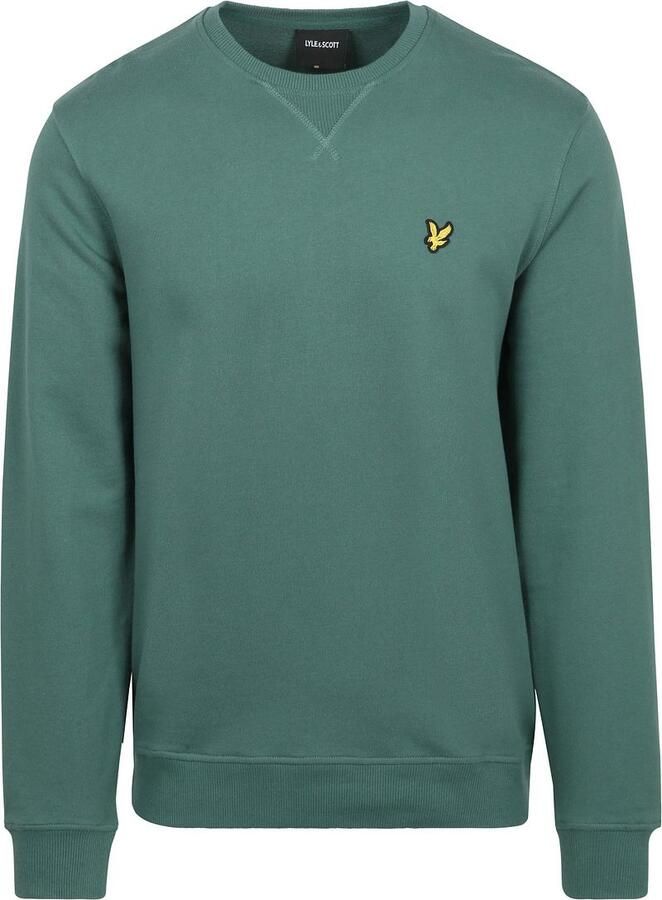 LYLE & SCOTT Heren Truien & Vesten Crew Neck Sweatshirt Groen - Foto 5