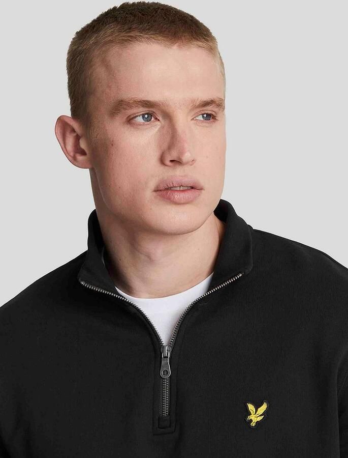 Lyle & Scott Sweater Lyle & Scott ML2022V LOOPBACK QUARTER ZIP SWEAT-Z865 JET BLACK - Foto 7