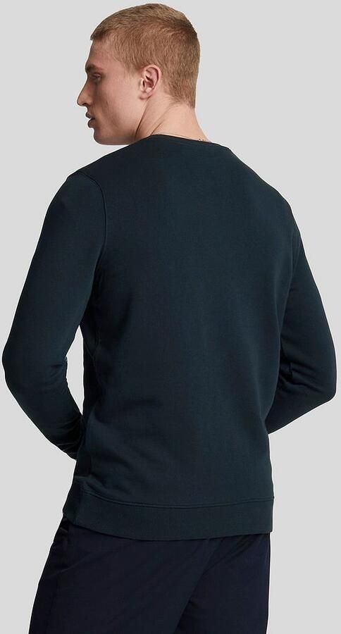 Lyle & Scott Essentiële Tonal Eagle Crew Neck Sweatshirt Blue Heren - Foto 4