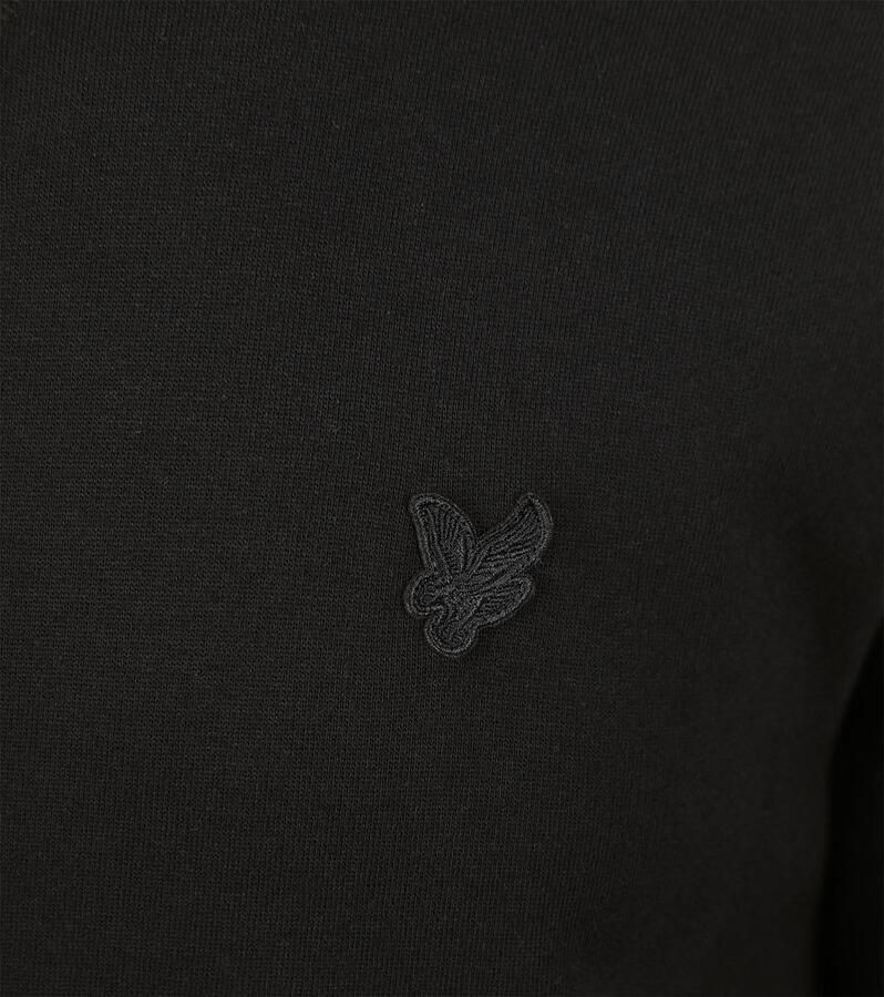 Lyle & Scott Zwarte Katoenen Ronde Hals Tonal Eagle Black Heren - Foto 2