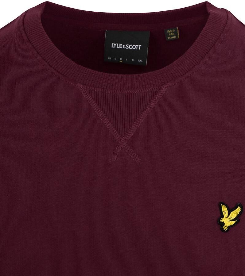 Lyle & Scott Sweater Lyle & Scott ML424VOG CREW NECK-Z562 BURGUNDY - Foto 6