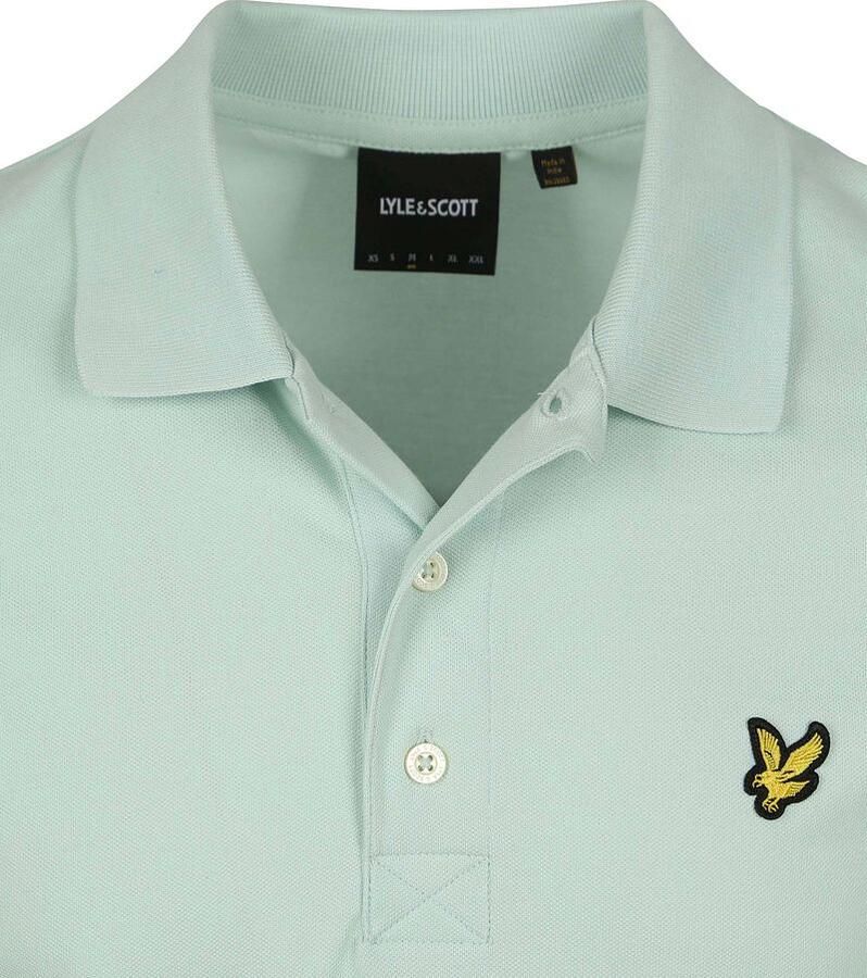 Lyle & Scott Mintgroen poloshirt met korte mouwen Green Heren