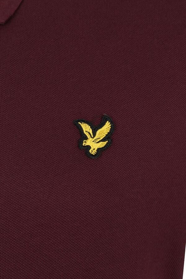 Lyle & Scott T-shirt Lyle & Scott SP400VOG POLO-Z562 BURGUNDY - Foto 4