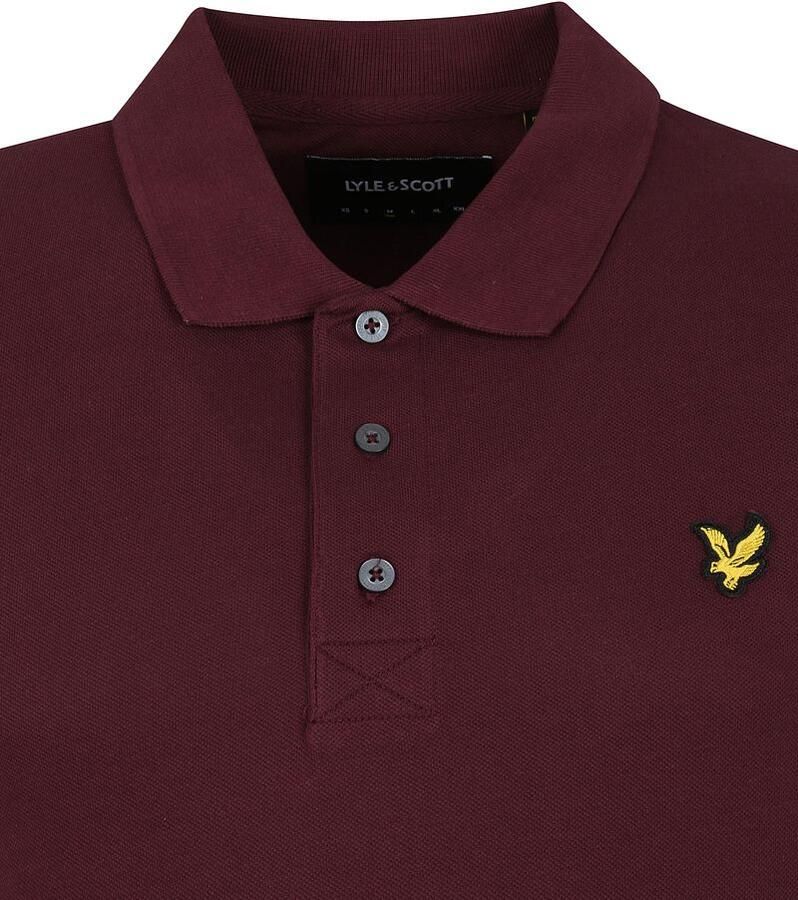 Lyle & Scott T-shirt Lyle & Scott SP400VOG POLO-Z562 BURGUNDY - Foto 4