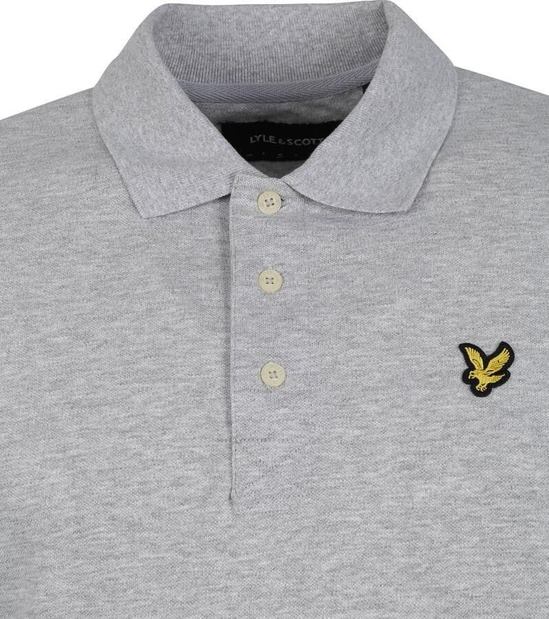 Lyle & Scott Lyle &; Scott Plain polo lichtgrijs Sp400Vog Grijs Heren - Foto 2