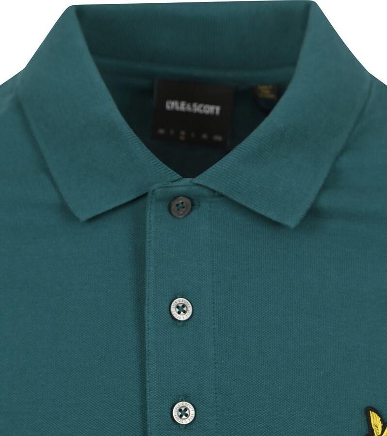 LYLE & SCOTT Heren Polo's & T-shirts Plain Polo Shirt Donkergroen - Foto 2