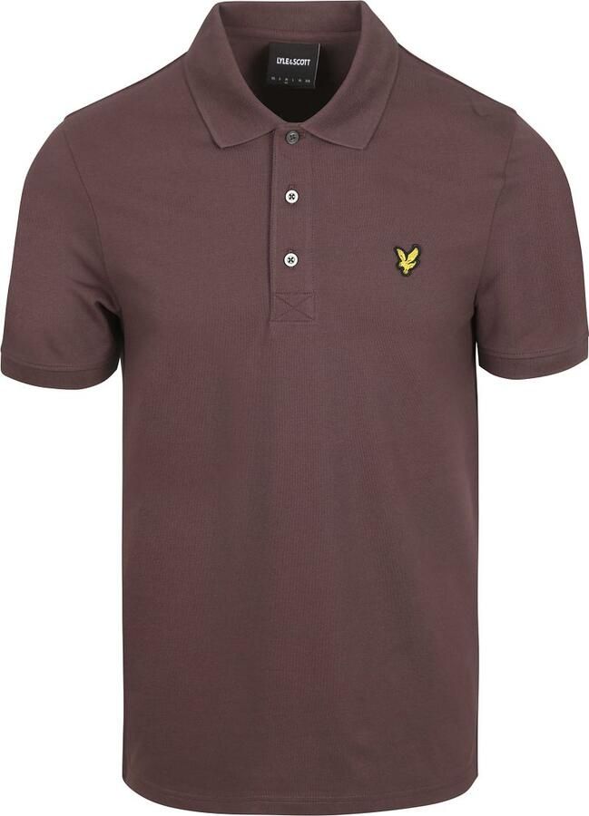 Lyle & Scott Polo Shirt Korte Mouw Lyle & Scott Polo Plain Espresso - Foto 4