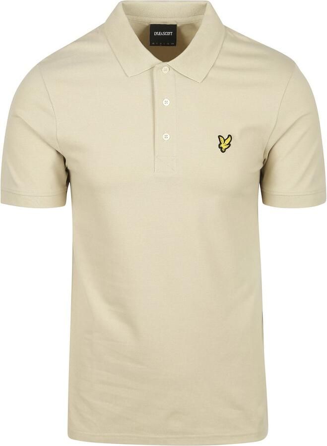 Lyle and Scott Polo Plain Grey Taupe