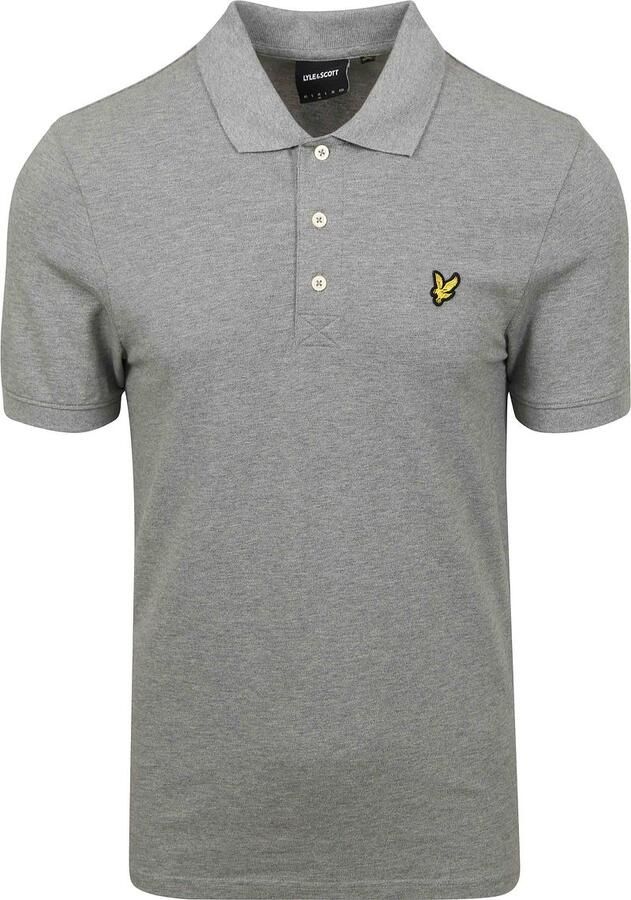 Lyle & Scott Polo Shirt Korte Mouw Lyle & Scott SP400VOG POLO-T28 MI GREY MARL - Foto 2