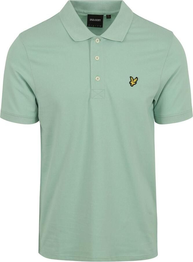 LYLE & SCOTT Heren Polo's & T-shirts Plain Polo Shirt Groen - Foto 3