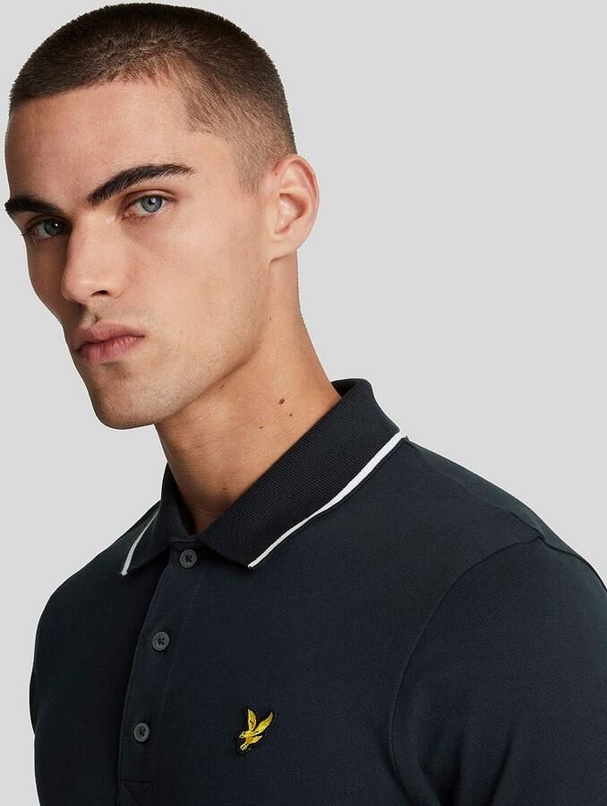 Lyle and Scott Polo Tipped Navy - Foto 4