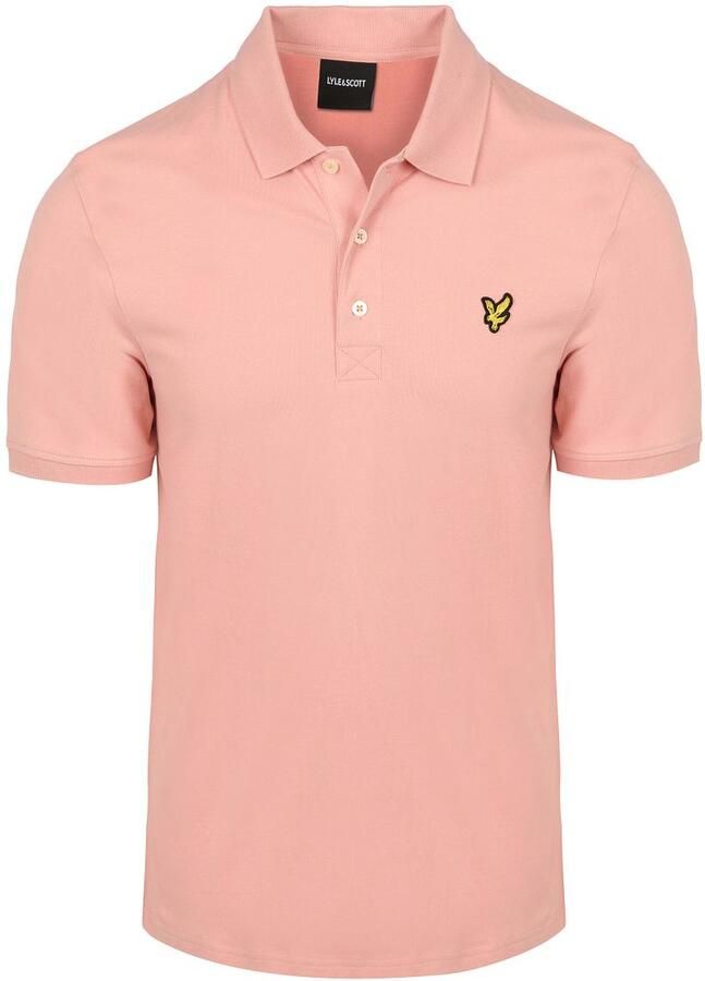 Lyle & Scott T-shirt Lyle & Scott Poloshirt Grapefruit Roze - Foto 3