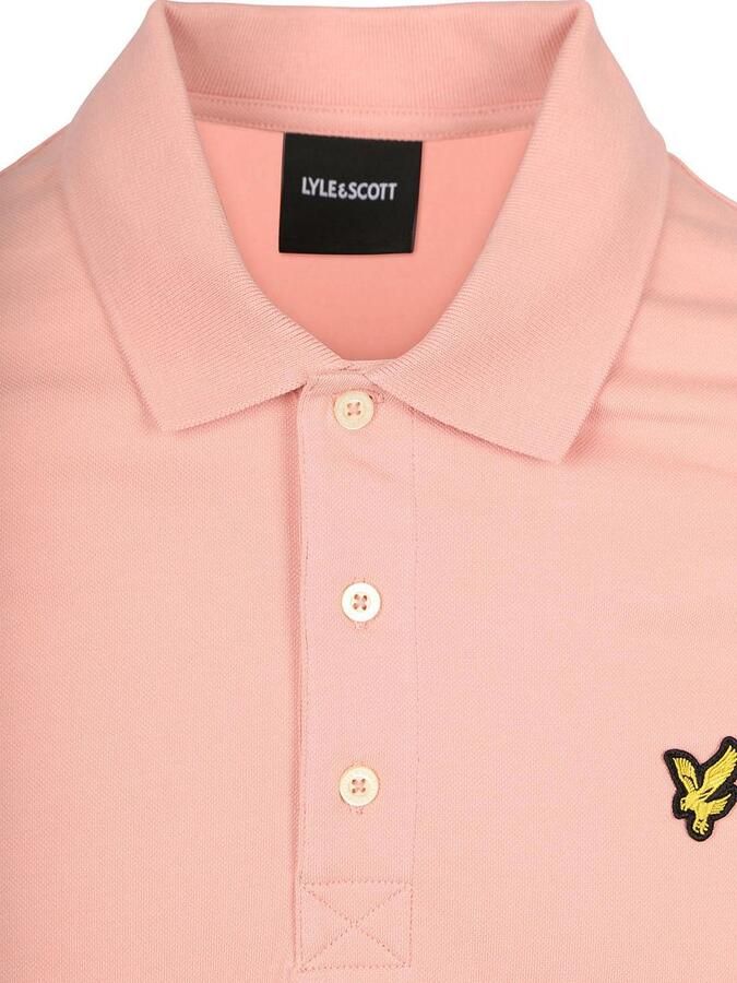 Lyle & Scott T-shirt Lyle & Scott Poloshirt Grapefruit Roze - Foto 4