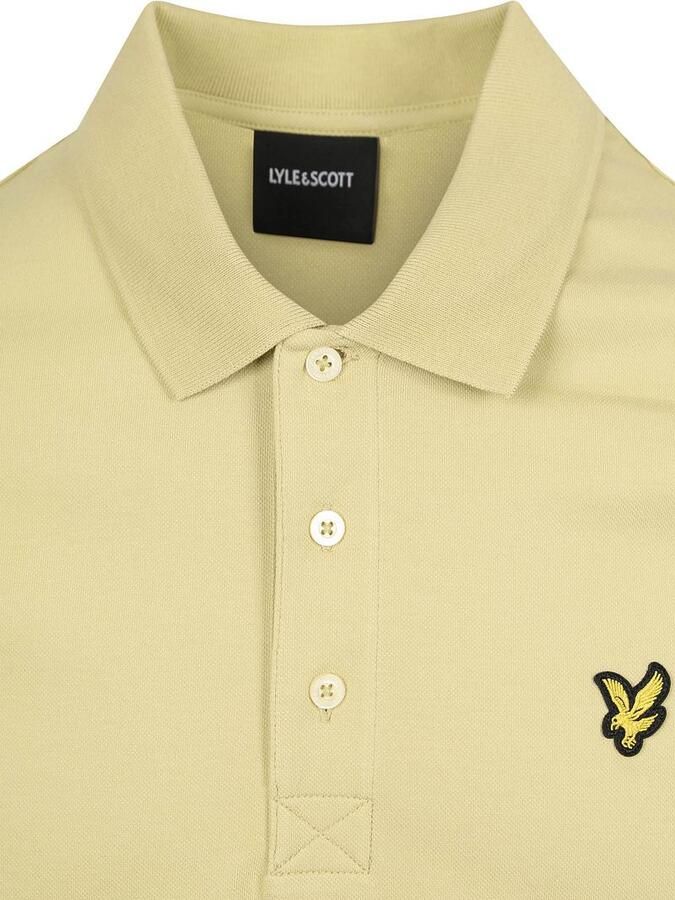 Lyle & Scott Polo Shirt Korte Mouw Lyle & Scott Poloshirt Herb Groen - Foto 3