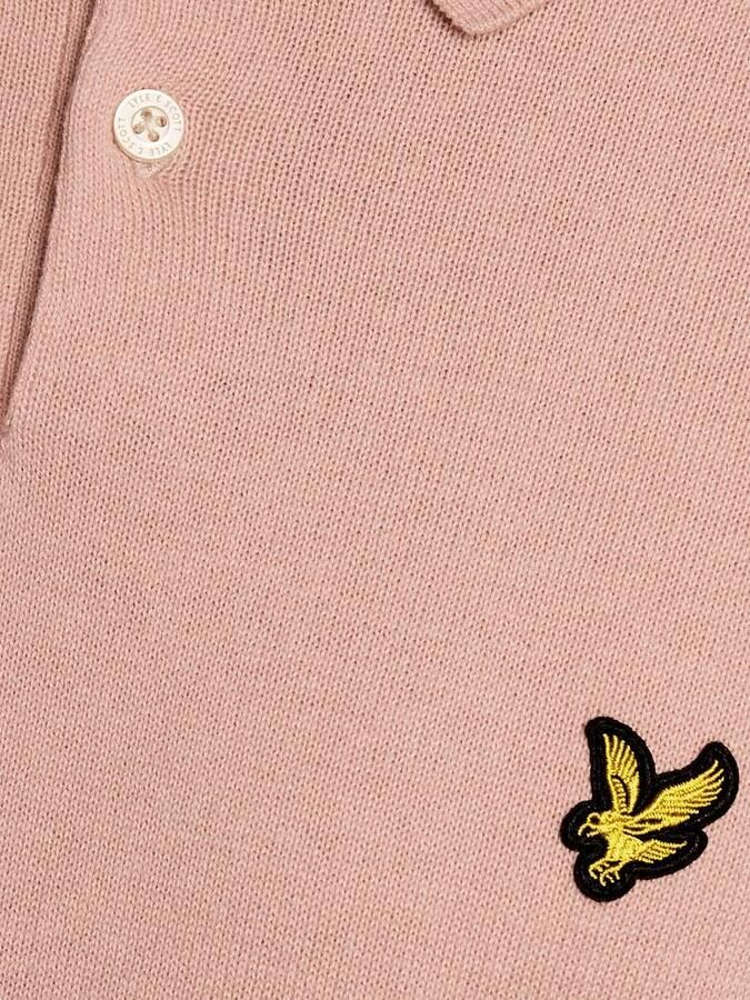Lyle & Scott Polo Shirt Korte Mouw Lyle & Scott Katoenen gebreide polo met korte mouwen - Foto 4