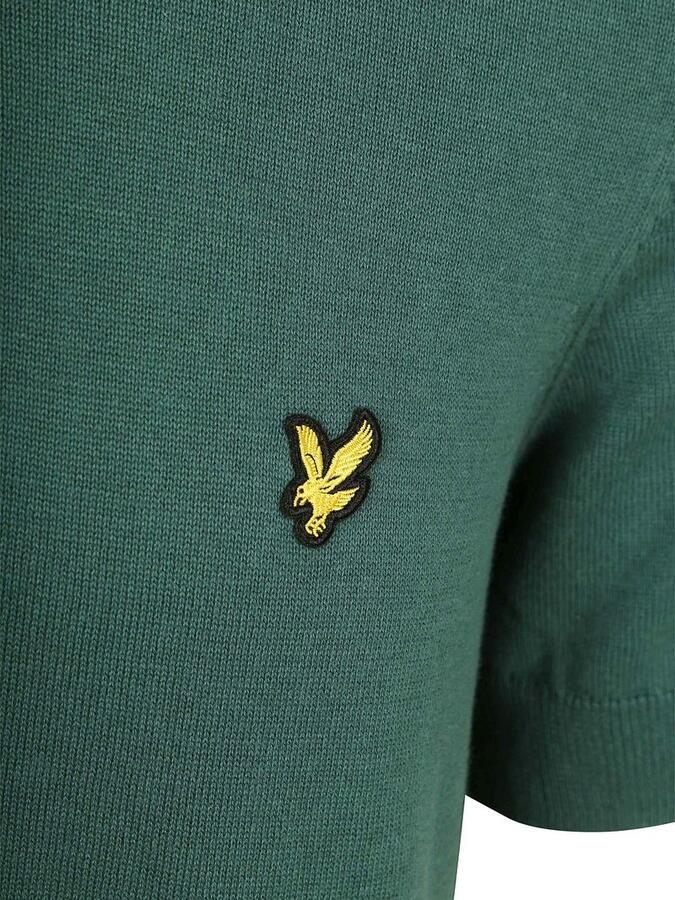 Lyle & Scott T-shirt Lyle & Scott Poloshirt Knitted Groen - Foto 5