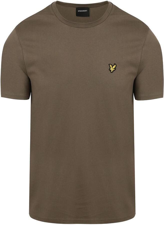 LYLE & SCOTT Heren Polo's & T-shirts Plain T-shirt Khaki - Foto 4