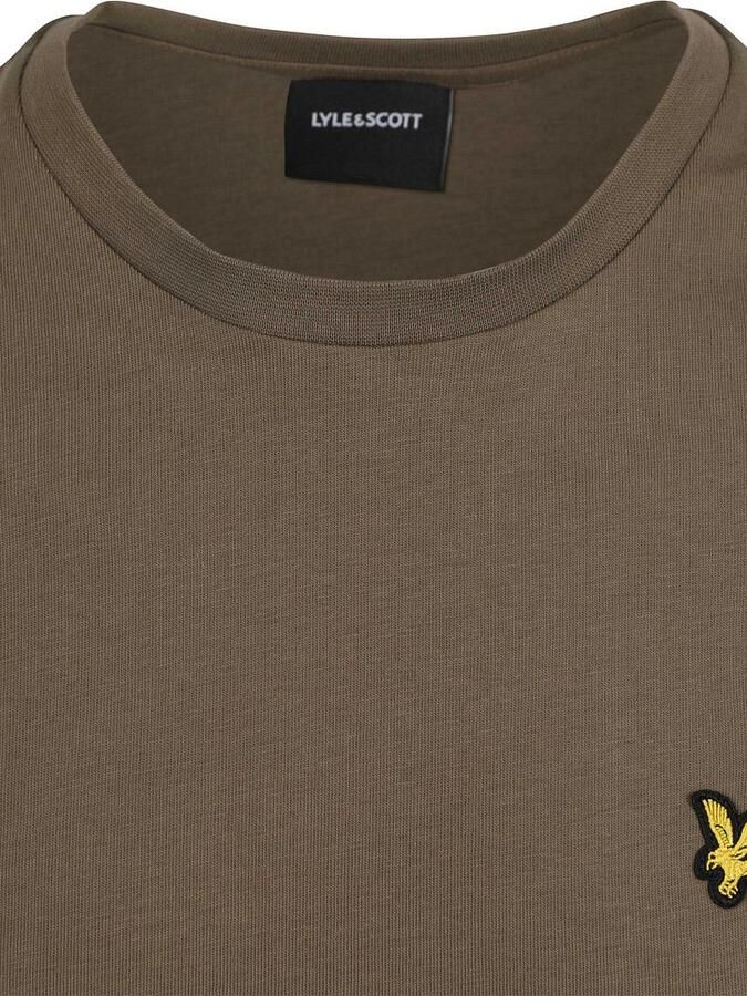 LYLE & SCOTT Heren Polo's & T-shirts Plain T-shirt Khaki - Foto 6