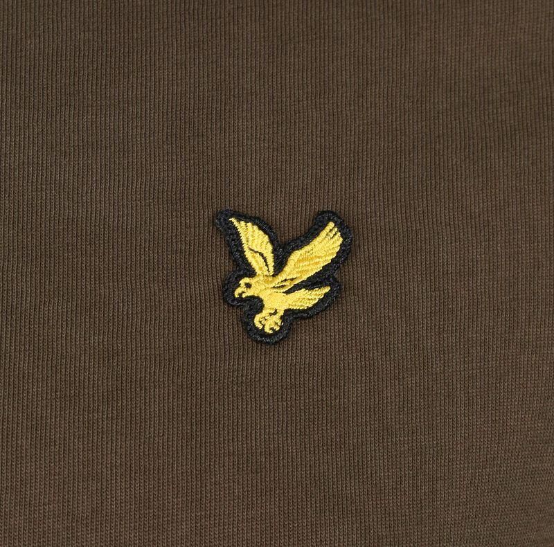 Lyle & Scott Groen Basic T-Shirt van Hoge Kwaliteit Olijf 100% Katoen Green Heren - Foto 8