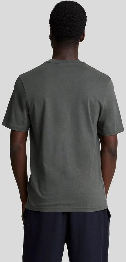 Lyle & Scott T-Shirt met Fijne Stiksels en Adelaar Gray Heren - Foto 4