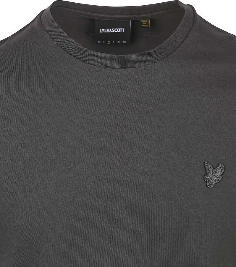 Lyle & Scott T-Shirt met Fijne Stiksels en Adelaar Gray Heren