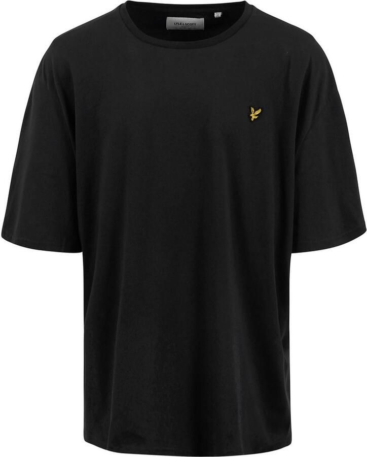 Lyle & Scott Effen T-shirt grote maten Zwart Heren