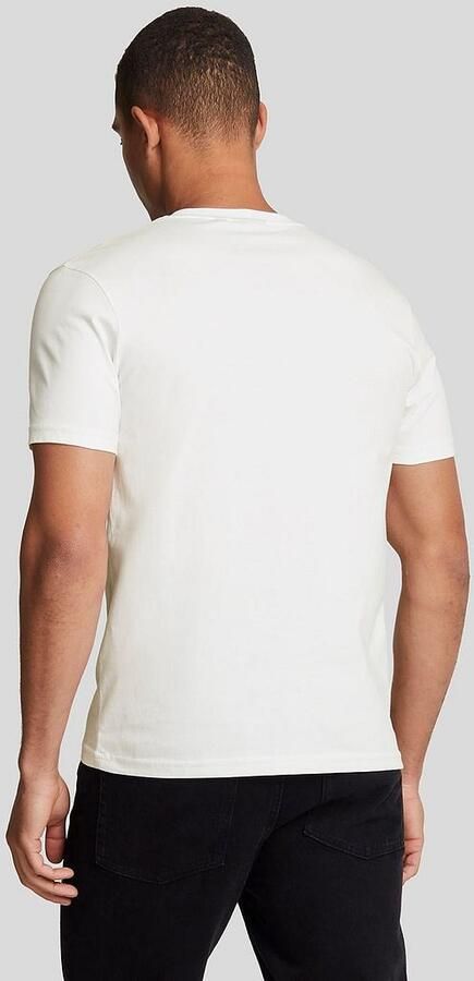 Lyle & Scott Luxe T-Shirt Organisch Katoen Regular Fit White Heren - Foto 9