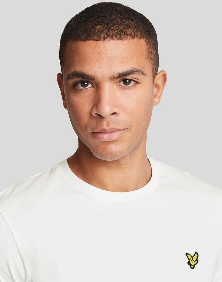 Lyle & Scott Luxe T-Shirt Organisch Katoen Regular Fit White Heren - Foto 6