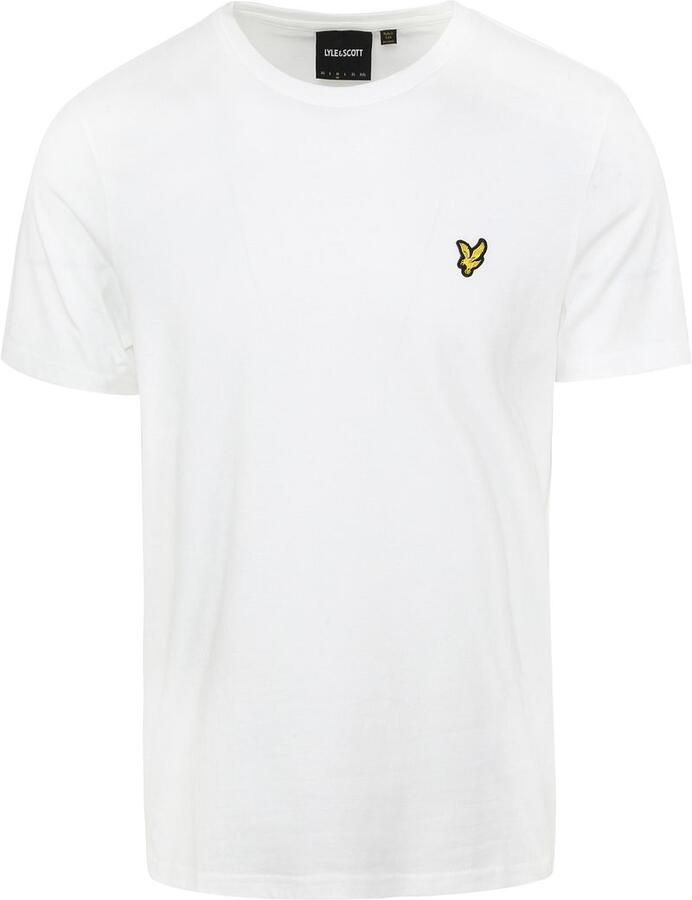 Lyle & Scott Luxe T-Shirt Organisch Katoen Regular Fit White Heren - Foto 8