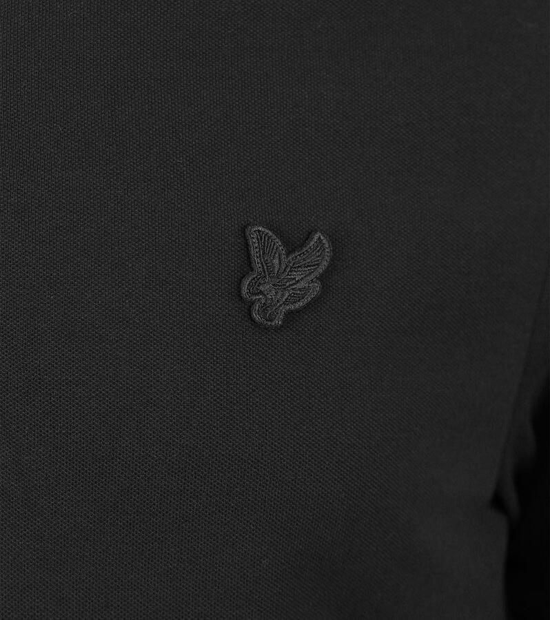 Lyle & Scott Tonal Eagle Polo Shirt Grijs Katoen Gray Heren