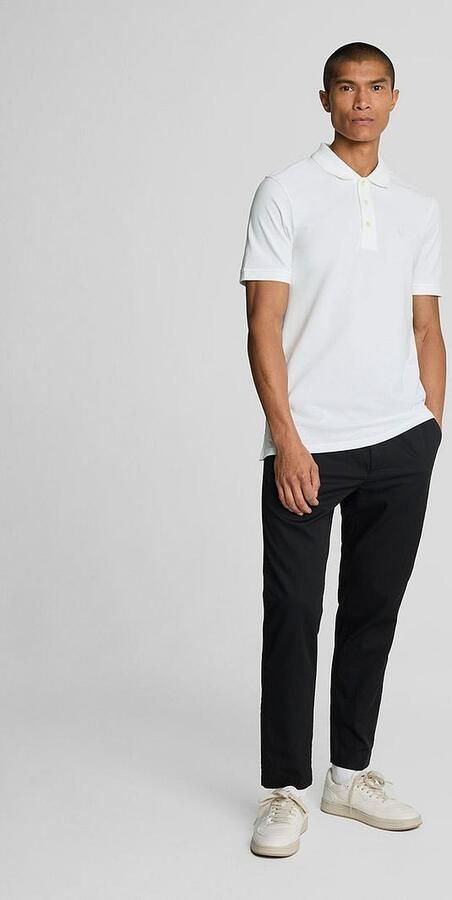 Lyle and Scott Tonal Eagle Polo Wit - Foto 4