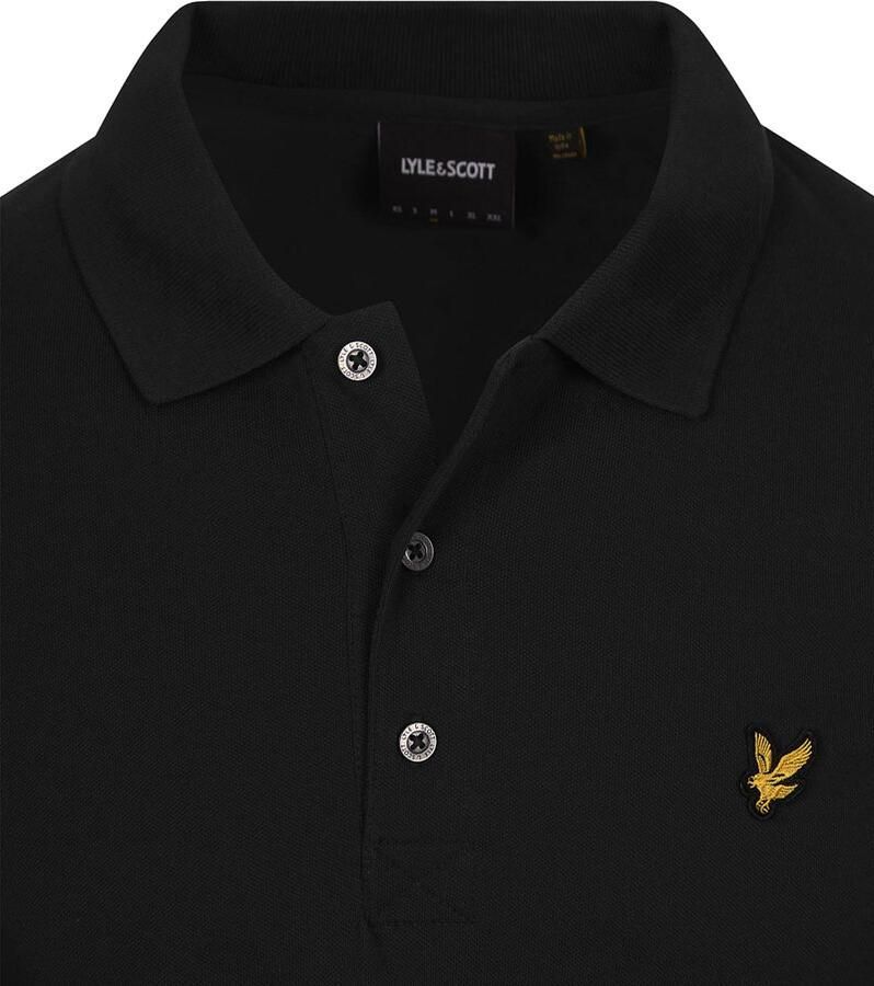 Lyle and Scott Zwarte Longsleeve Polo - Foto 2