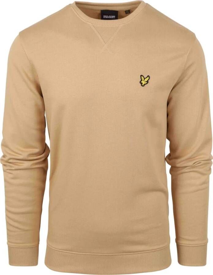 LYLE & SCOTT Heren Truien & Vesten Crew Neck Sweatshirt Khaki